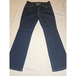 Old Navy Womens Size 8 Petite Mid Rise Wow Boot Cut Dark Wash Jeans